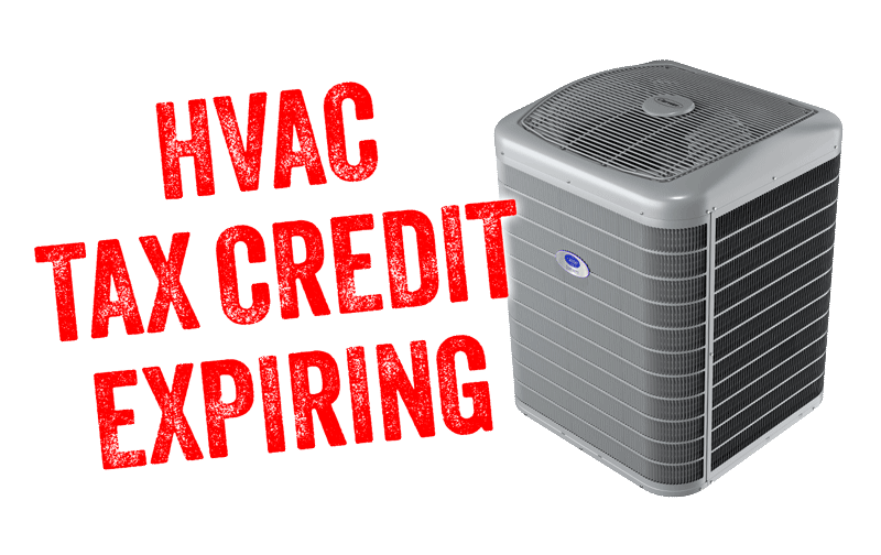 HVAC tax credit expiring
