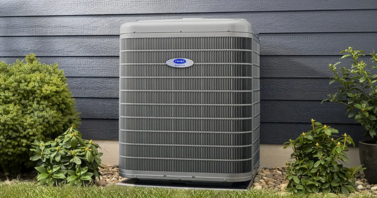 an outdoor AC unit