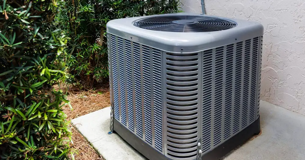 an outdoor AC unit