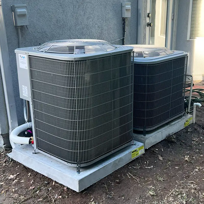 Carrier outdoor AC unit installation in Orlando, Florida.